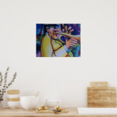 blasen Sie Ihr Funky Horn Poster (Küche)