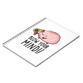 Blasen Sie Ihren Geist lustige Gehirnpuppe Notizblock (Linke Seite)