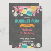 Blasen Spaß Party Einladung (Vorne/Hinten)