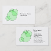 Blasen - tadelloses Grün Visitenkarte (Vorne/Hinten)