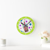 Blasen-Tee - Blasen-Hintergrund Runde Wanduhr (Zuhause)