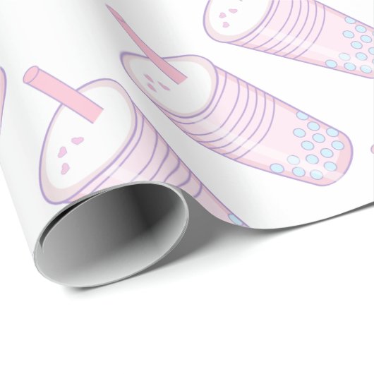 Blasen-Tee Geschenkpapier (Rolleneckpunkt)
