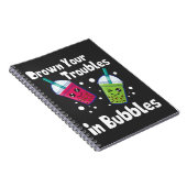 Blasen-Tee Notizblock (Rechte Seite)