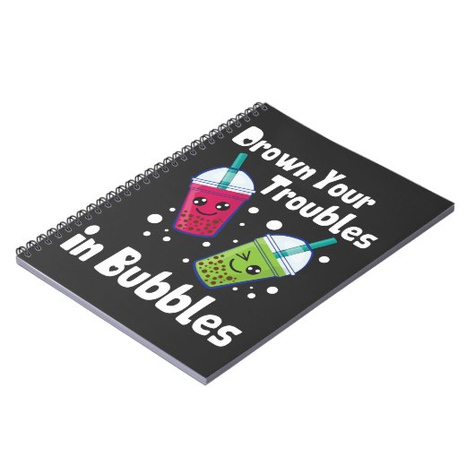 Blasen-Tee Notizblock (Linke Seite)