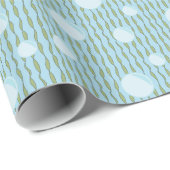 Blasen und Algenwackelpapier Geschenkpapier (Rolleneckpunkt)