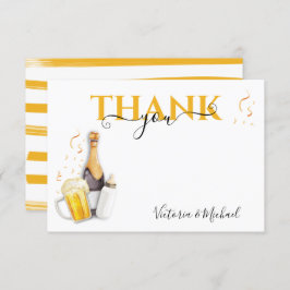 Blasen und Bier Babydusche Danke Karte