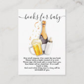 Blasen und Bierbücher für Babykarten Begleitkarte (Vorderseite)