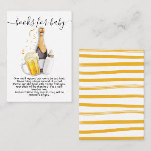 Blasen und Bierbücher für Babykarten Begleitkarte