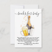 Blasen und Bierbücher für Babykarten Einladung (Vorderseite)