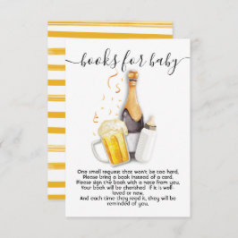 Blasen und Bierbücher für Babykarten Einladung