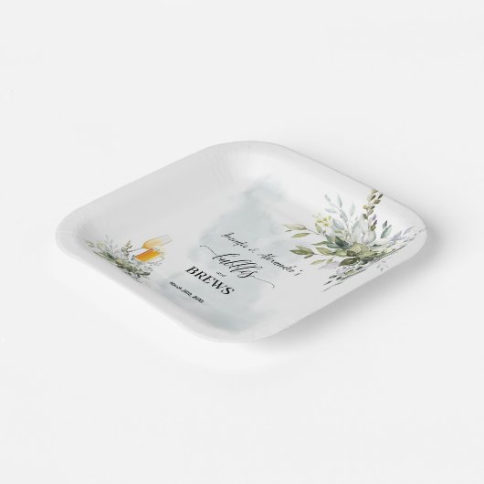 Blasen und Brände Pappteller (Gewinkelt)