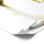 Blasen und Brauen Begrüßungszeichen Poster (Ecke)