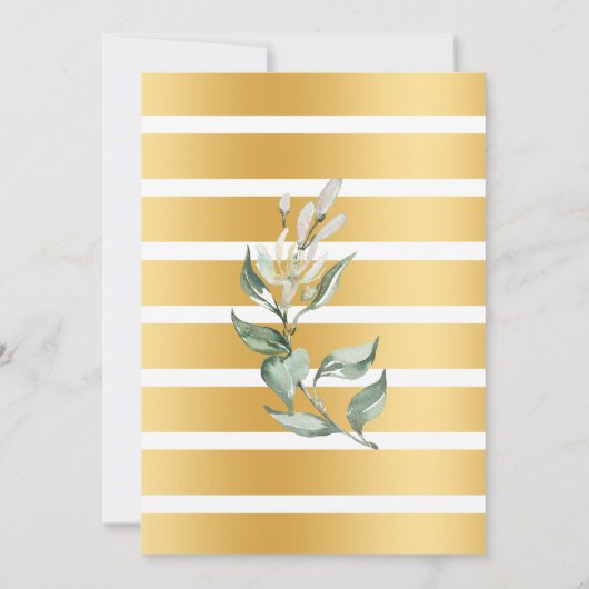 Blasen und Bräune bevor ich Grünen Gold Einladung (Rückseite)