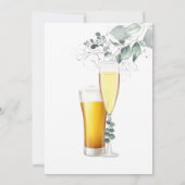 Blasen und Brause Paare Einladung (Rückseite)