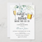 Blasen und Brautpaare - Einladung (Vorderseite)