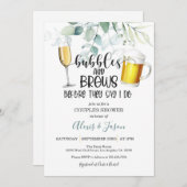 Blasen und Brautpaare - Einladung (Vorne/Hinten)