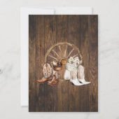 Blasen und Brüche bevor ich Country Wedding Einladung (Rückseite)