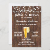 Blasen und Brühe Erwachsene Geburtstag Einladung (Vorderseite)