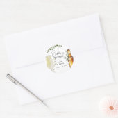 Blasen und Brühe Eukalyptus Couple Dusche Party Runder Aufkleber (Umschlag)