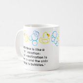 Blasen und Enten Bath Time Personal Mug Kaffeetasse (Vorderseite Links)