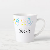 Blasen und Enten Bath Time Personalisiert Latte Ta Milchtasse (Rechts)