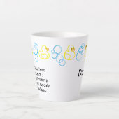 Blasen und Enten Bath Time Personalisiert Latte Ta Milchtasse (Vorderseite)