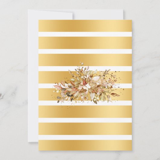 Blasen und Getränke Paare Dusche Herbst Herbst Einladung (Rückseite)