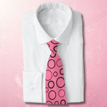 Blasen und Ringe, schwarze Kreise auf Rosa