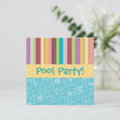 Blasen und Streifen Einladung (Stehend Vorderseite)