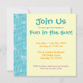 Blasen und Streifen Einladung (Rückseite)