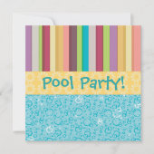 Blasen und Streifen Einladung (Vorderseite)