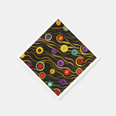 Blasen und Wellen 1 Serviette (Ecke)