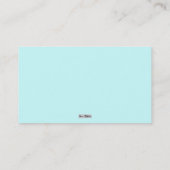 Blasen Visitenkarte (Rückseite)