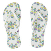 Blasen von Iridescent Rainbow Soap Bubbles Badesandalen (Fußbett)
