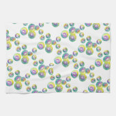 Blasen von Iridescent Rainbow Soap Bubbles Geschirrtuch (Horizontal)
