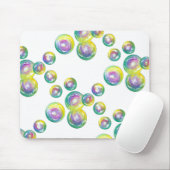Blasen von Iridescent Rainbow Soap Bubbles Mousepad (Mit Mouse)