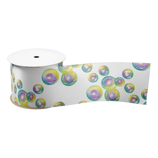 Blasen von Iridescent Rainbow Soap Bubbles Satinband (Spule)