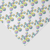 Blasen von Iridescent Rainbow Soap Bubbles Seidenpapier (Ausschnitt)