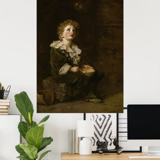 Blasen von John Everett Millais Poster (Heimbüro)