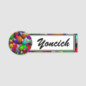 Blasen von Kenneth Yoncich Namensschild (Vorderseite)