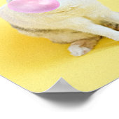 Blasen von Rabbit Blasen Gum Blasen Nachricht oder Poster (Ecke)