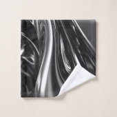 Blasen von Silbermetall Badhandtuch Set (Waschlappen)