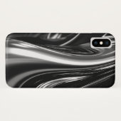 Blasen von Silbermetall Case-Mate iPhone Hülle (Rückseite (Horizontal))