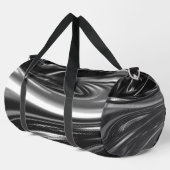 Blasen von Silbermetall Duffle Bag (Rechte Ecke)
