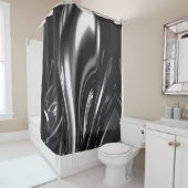 Blasen von Silbermetall Duschvorhang (Beispiel)