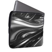 Blasen von Silbermetall Laptopschutzhülle (Vorne Rechts)