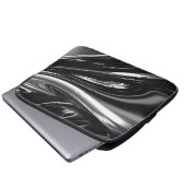 Blasen von Silbermetall Laptopschutzhülle (Vorne Knopf)
