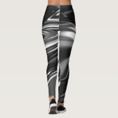 Blasen von Silbermetall Leggings (Rückseite)