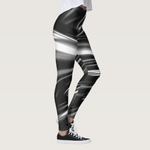 Blasen von Silbermetall Leggings
