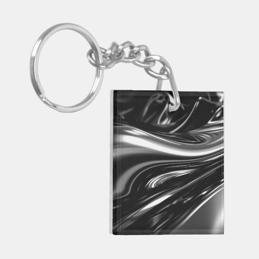 Blasen von Silbermetall Schlüsselanhänger (Vorderseite links)